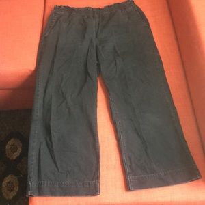 Wide leg cropped jeans